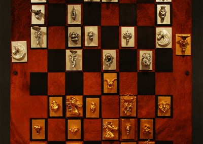 Magnetic Chess Rust and Black